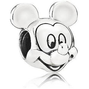 Pandora Abalorio 791586 Mujer Plata Disney Retrato Mickey, één maat, zilver, geen edelsteen, Zilver, Geen edelsteen