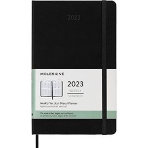 MOLESKINE 2023 12MONTH WEEKLY VERTICAL L: 1 Wo = 2 Seiten, verticaal, Hard Cover