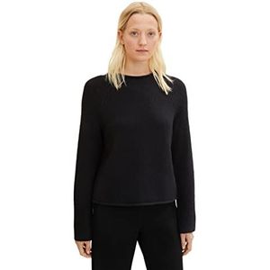 TOM TAILOR Dames gebreide trui Deep Black, XS 14482, 14482, Deep Black