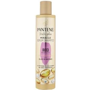 Pantene Pro-V Miracle Serum Shampoo Perfect met ricinusolie, de kracht van een serum in een shampoo, verzorgt kroeshaar en rebelse krullen diep, 250 ml