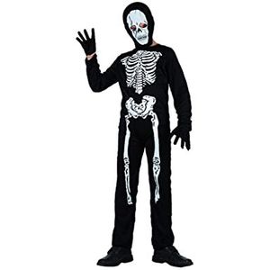 Atosa - Kostuum - skelet T-4, jongens, 70330, maat 10-12 jaar