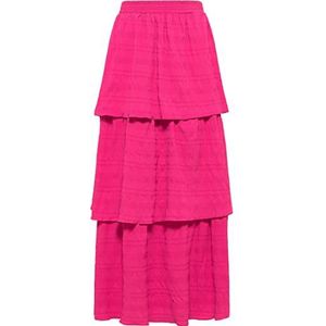 qisha Lange damesrok 19323129-QI01, roze, maat S, roze, S, Roze