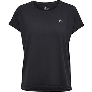 ONLY Play Curvy Onpaubree SS Loose TR Tee Curvy-opus dames sporttop, Zwart (zwart).