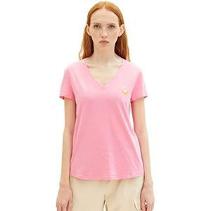 TOM TAILOR Denim 1037789 T-shirt dames, 31685 - Fresh Pink