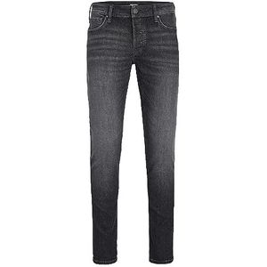 JACK & JONES Heren Jeans Skinny Fit Casual Jeans met knoopsluiting en comfortabele gulp met ritssluiting, zwart, 32 W/34 L, zwart.