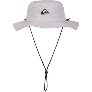 Quiksilver Bushmaster Sun Protection Floppy Vizier Bucket Hoed Zonnehoed voor Heren, Steeple Grijs