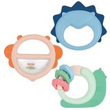 LUDI - Trio-rammelaar – speelgoed voor baby's – vanaf 3 maanden