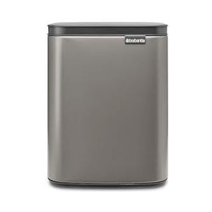 Brabantia Bo Prullenbak - 7 liter - Platinum