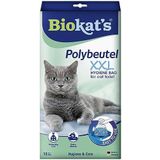 Biokat's XXL polyethyleen zak, zak om in het kattentoilet te leggen voor hygiënische kattenbakvulling, 1 verpakking (1 tot 12 zakken)