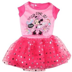 Robe Bébé Minnie sur Cintre, Élégante et Confortable, Design Disney pour les Petites Filles, Gris, 4 ans