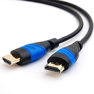KabelDirekt 1,5 m 4K HDMI-kabel compatibel met (HDMI 2.0a/b, 2.0, 1.4a, 4K Ultra HD, 3D, Full HD, 1080p, HDR, ARC, Highspeed met Ethernet, PS5, XBOX, HDTV) FLEX-serie