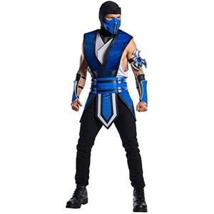 Rubie's Mortal Kombat 11 Sub Zero kostuum voor heren en volwassenen, Zie afbeelding.