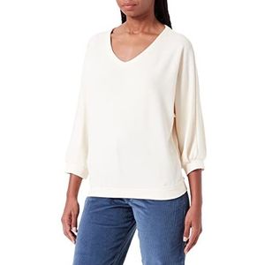 TOM TAILOR Dames T-shirt met lange mouwen, 30263 – Soft Light Camel Melange, XL, 30263 - Soft Light Camel Melange