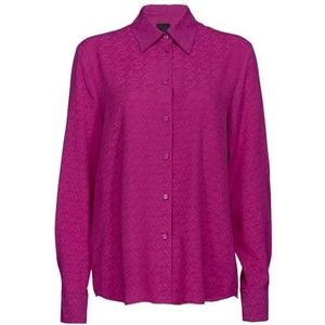 Pinko Verstikking Chin Crêpe Shirt Dames Shirt, Vib_viola buganville