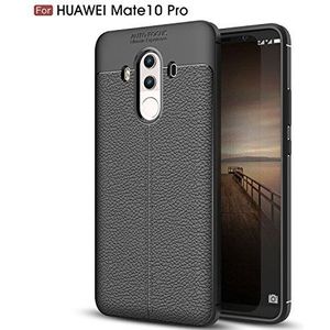 lopolike Huawei Mate 10 hoes, Huawei Mate 10 hoes, zachte TPU case telefoonhoes, anti-kras, valbescherming voor Huawei Mate 10 hoes (zwart)