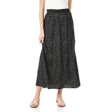 ONLY ONLVENEDIG AOP LIFE LONG SKIRT WVN NOOS dames Rok, Zwart/Aop:cd Dot, XS