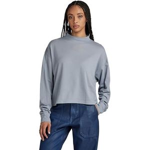 G-STAR RAW Mock Graphic Losse Top T-shirt voor dames, Grijs (Dim Grey D23868-c954-3885)