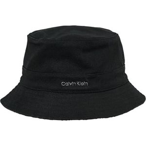 Calvin Klein Monogram Reversible Bucket Hat K60K612035 Chapeau de pêcheur, Noir (CK Black Mono Jacquard), OS Femme, Noir (Ck Black Mono Jacquard), Taille unique