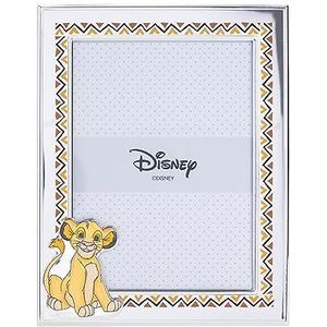 VALENTI & CO. - Disney Baby - Leeuwenkoning Simba - zilveren fotolijst voor kinderen, cadeau-idee voor doop, geboorte of verjaardag (13 x 18 cm)