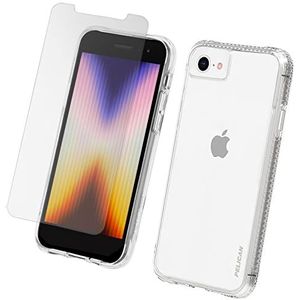 Pelican iPhone 8/iPhone SE hoes met displaybeschermfolie [compatibel met draadloos opladen] [MIL-kwaliteit] beschermhoes voor iPhone 8/SE met