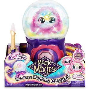My Magic Mixies Crystal Ball Pink, magisch interactief speelgoed, magische kristallen bol met lichten, effecten en geluiden, en een zachte pluche pop om te ondersteunen met accessoires,