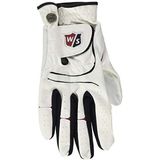 Wilson Grip Plus golfhandschoenen voor heren, verschillende materialen, maat L, rechtshandigen, wit, WGJA00690L