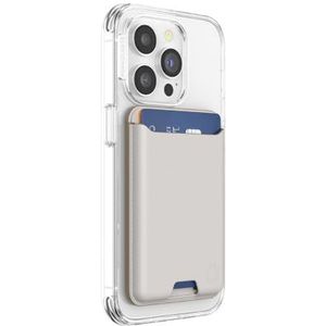 PopSockets: PopWallet voor MagSafe - Inclusief adapterring voor MagSafe - Elegante en herpositioneerbare kaarthouder voor smartphones en hoesjes - SoftGoods - Horchata