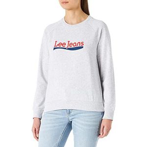 Lee Sweatshirt voor dames met ronde, Grijs (Sharp Grey Mele 03)