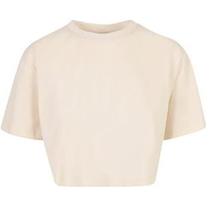Urban Classics Oversize kort T-shirt voor dames, wit zand