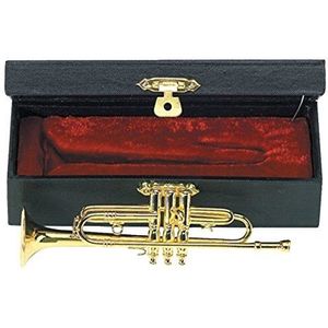 Gewa 980590 miniatuur trompetinstrument in koffer ca. 15 cm