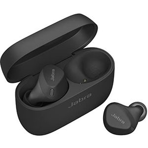 Jabra Elite 4 Active In-Ear Bluetooth Earbuds - volledig draadloze oordopjes met Secure Active Fit, 4 ingebouwde microfoons, Active Noise Cancellation, aanpasbare HearThrough-technologie - zwart