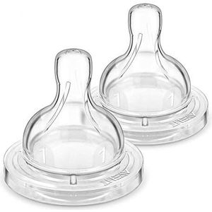 Philips Avent SCF631/27 fopspeen Classic+ 0 m+, debiet voor pasgeborenen, 2 stuks