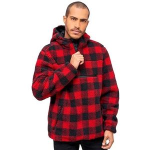 Brandit Fleece werktrui, Rood/Zwart