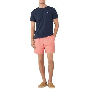 Hackett London Short Floral Geo pour homme, Orange (mandarine), M