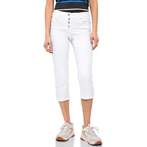 Cecil B376012 3/4 jeans voor dames, Wit