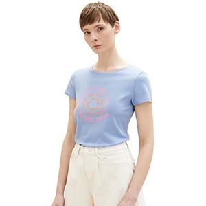 TOM TAILOR Denim 1036532 T-shirt voor dames, 12819 - Parijse blauw.