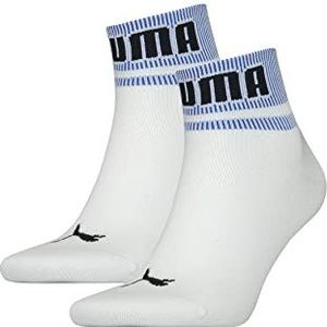 PUMA Unisexe New Heritage Quarter Hosiery, White Benjamin Blue, 35-38 EU