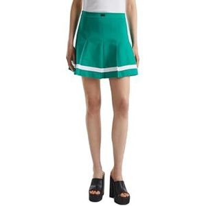 United Colors of Benetton Rok 3w3cd0007 Damesrok (1 stuk), Glanzend groen 24b