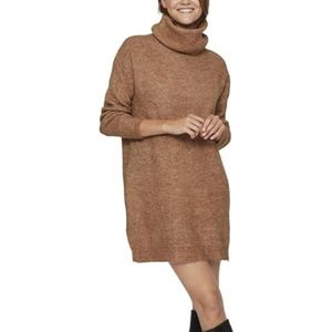 Vila Vicilia Coltrui, L/S Knit Tunic/Su-Noos Sweater, dames, Toasted Coconut/Details: melange, XXL, Toasted Coconut/Details: mix