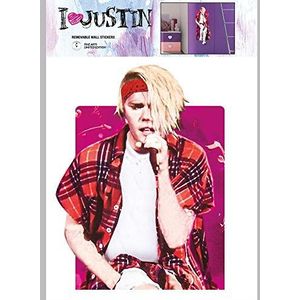 Imagicom Justin Bieber Muursticker PVC meerkleurig 42,5 x 30,5 cm