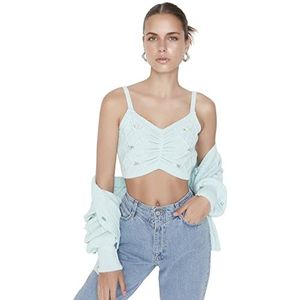 Trendyol Standaard cardigan, blauw, maat S, Blauw