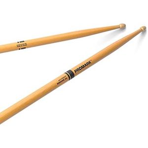 ProMark ActiveGrip drumstel – Rebound 5 A drumsticks – wordt plakkeriger als je handen zweten, Active Grip-afwerking, eikelpunt, hickoryhout, 1 paar