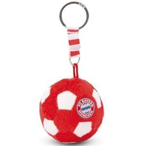 Porte-clés FC BAYERN MÜNCHEN Ballon de football 6 cm rouge - Pendentif animal câlin durable avec anneau métallique pour accrocher aux clés, à la corde, au sac et plus encore