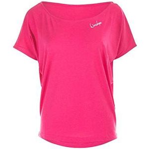 Winshape MCT002 T-shirt met korte mouwen voor dames, modal, ultralicht T-shirt met korte mouwen, Donker roze