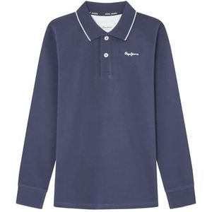 Pepe Jeans New Thor Ls poloshirt voor jongens, Navy Blauw