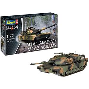 1:72 Revell 03346 M1A1 AIM(SA)/ M1A2 Abrams Tank Plastic Modelbouwpakket