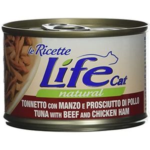 Life Cat 102311 Recepten met tonijn, rundvlees en kippenham, 150 g