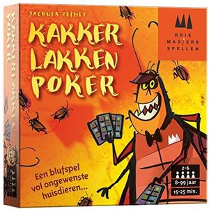 Drie Magiers Spellen - Kakkerlak Poker kaartspel - vanaf 8 jaar - een van de beste spellen van 2010 - Jacques Zeimet - voor 2 tot 6 spelers - 999-KLS03