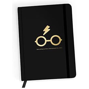 ERT GROUP Origineel en officieel gelicentieerd Harry Potter notitieboek, motief Harry Potter 051 goud, met geruit papier, A5