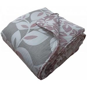 Catherine Lansfield Inga Leaf Sprei 240 x 220 cm roze